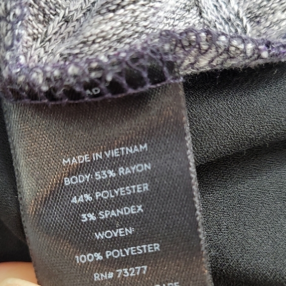 Simply Vera Vera Wang Tunic chiffon Trim mock neck Small - Picture 7 of 8